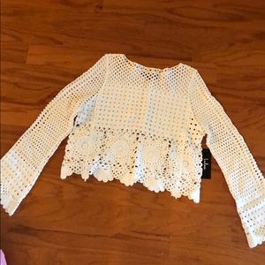 Lulus White Crochet Top